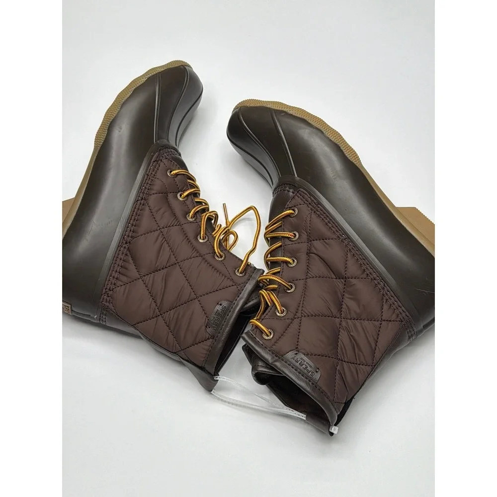 Sperry Men's Top-Sider Saltwater Nylon Brown‎ Duck Boots STS24866 Size 12